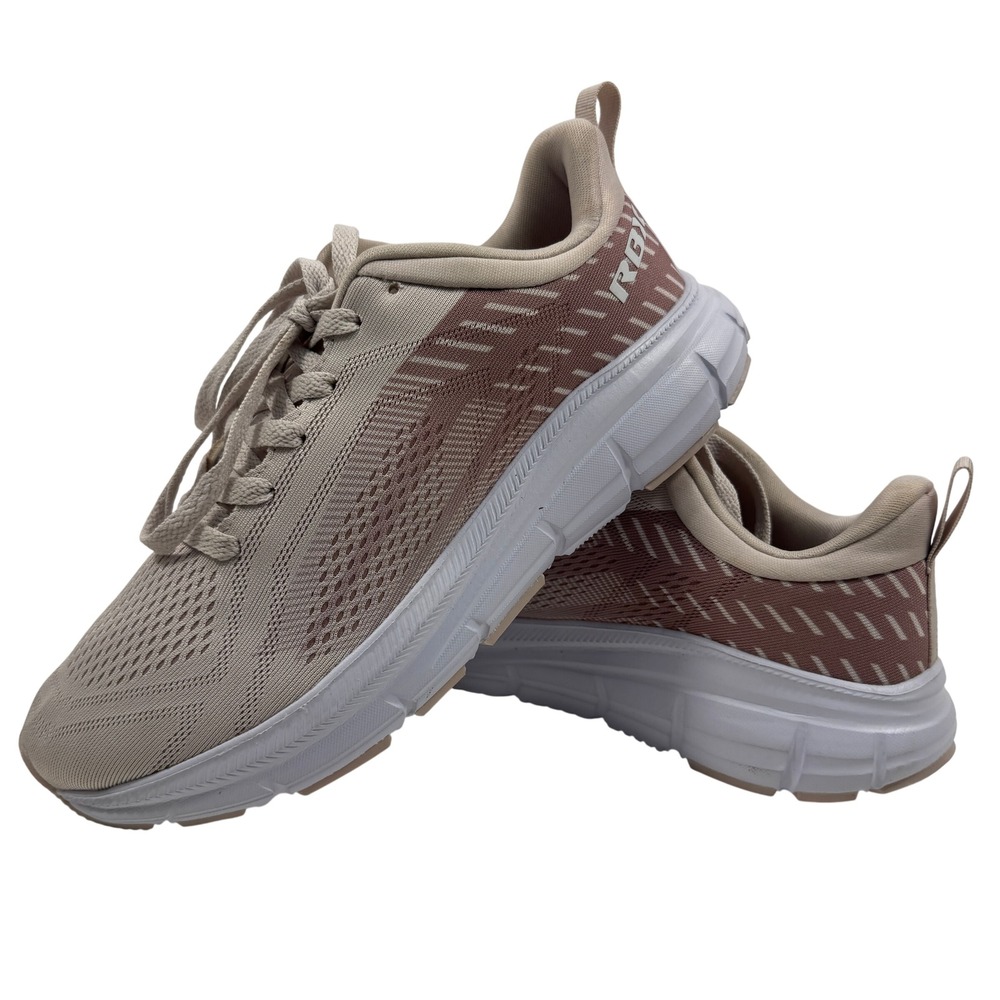 RBX Women's Running Shoes Beige Pink Mesh Size 8.5